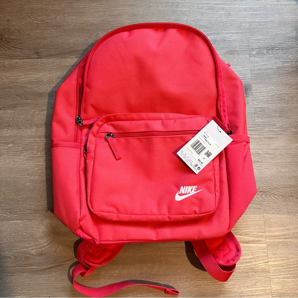 Nike Vivid Red Backpack with White Logo - Picture 2 of 6